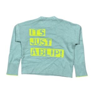 Kerri Rosenthal x Aqua Cashmere Breast Cancer It's Just a Blip Sweater Womens L